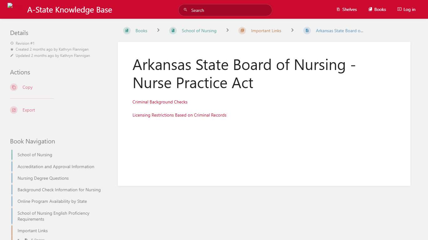 Arkansas State Board o... A-State Knowledge Base